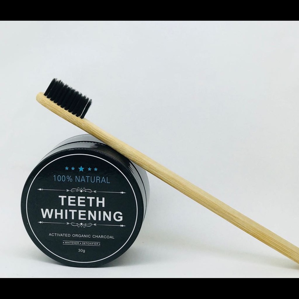 100% Natural Teeth Whitening  + Brush